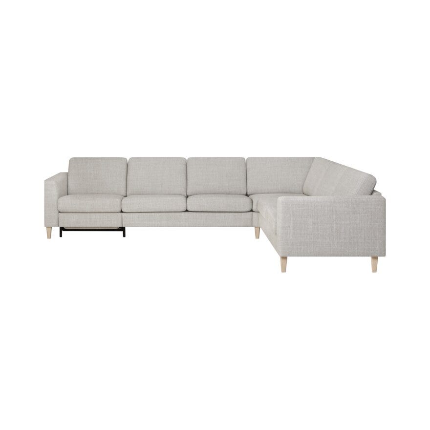 ETON Hjørnesofa med recliner i Beige/natur