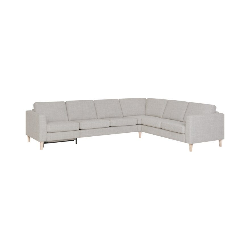 ETON Hjørnesofa med recliner i Beige/natur