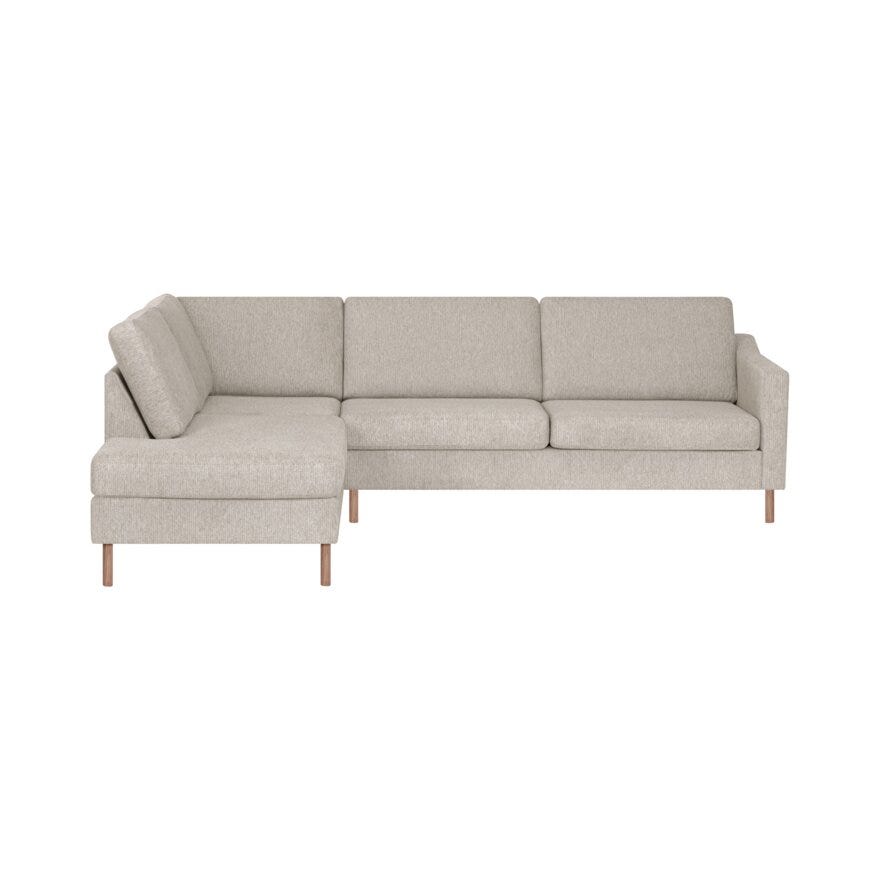 FREJA Hjørnesofa i Beige/natur