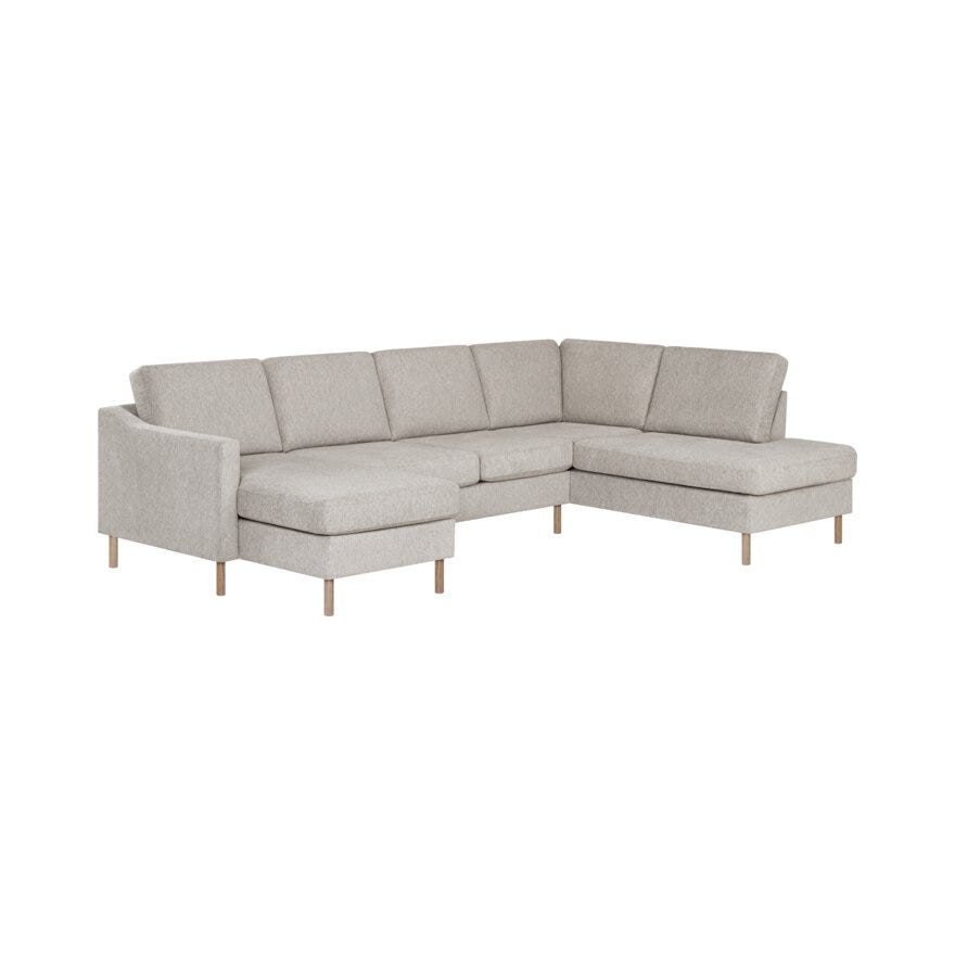 FREJA Hjørnesofa i Beige/natur