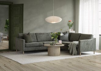 FREJA Hjørnesofa i Grønn