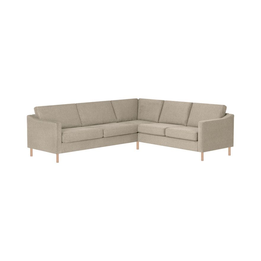FREJA Hjørnesofa i Beige/natur