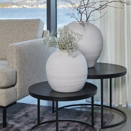 Duett sidebord sett Ø60