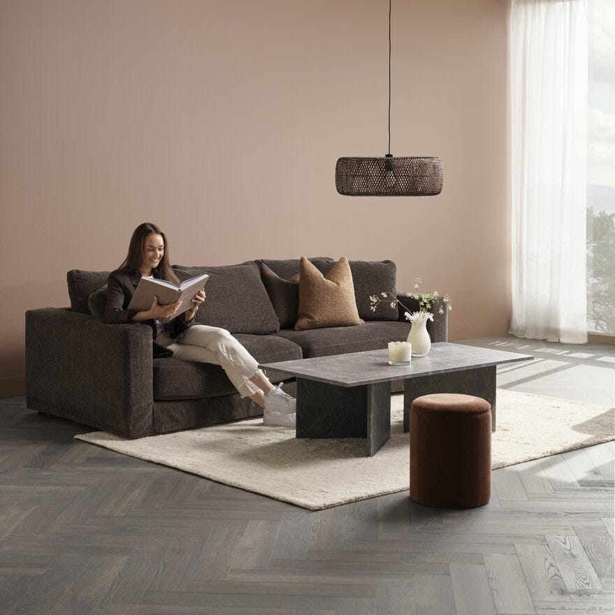 Aneta Lighting SAVANNA Taklampe Ø57 cm i Brun