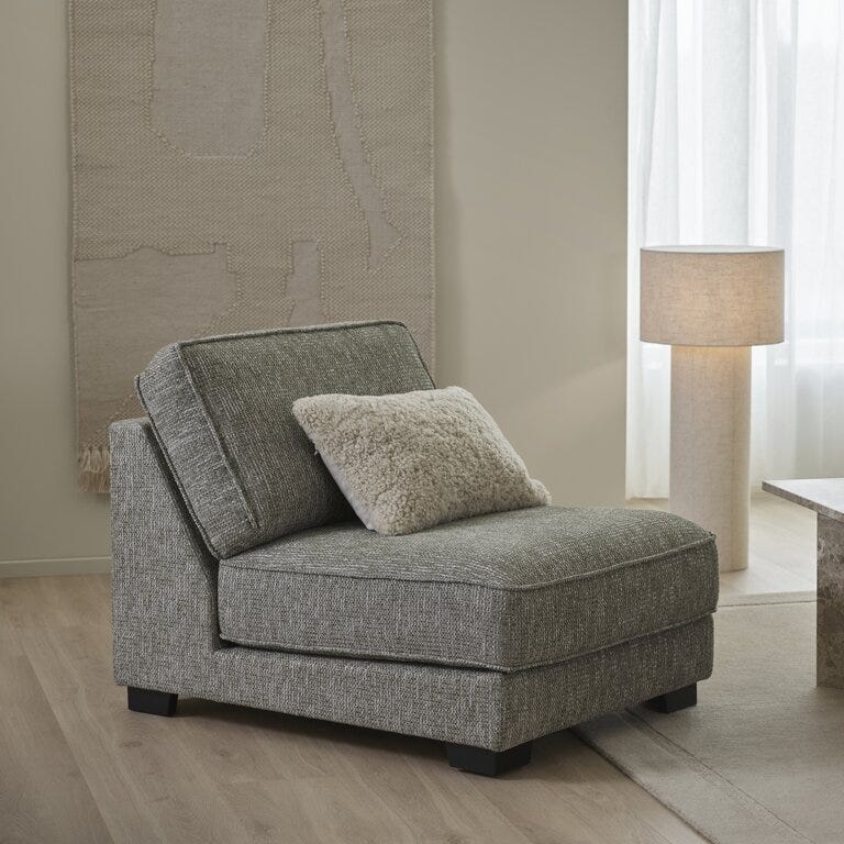 LUKAS Loungestol i Beige/natur