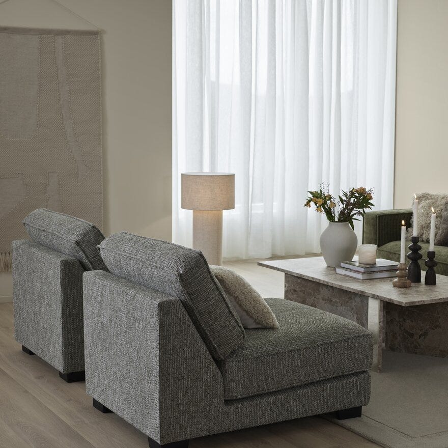LUKAS Stol i Beige/natur