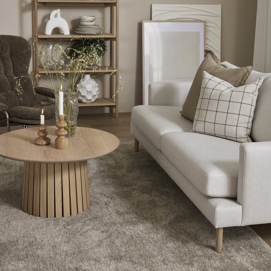 KARMA Teppe 200x290 cm i Beige/natur