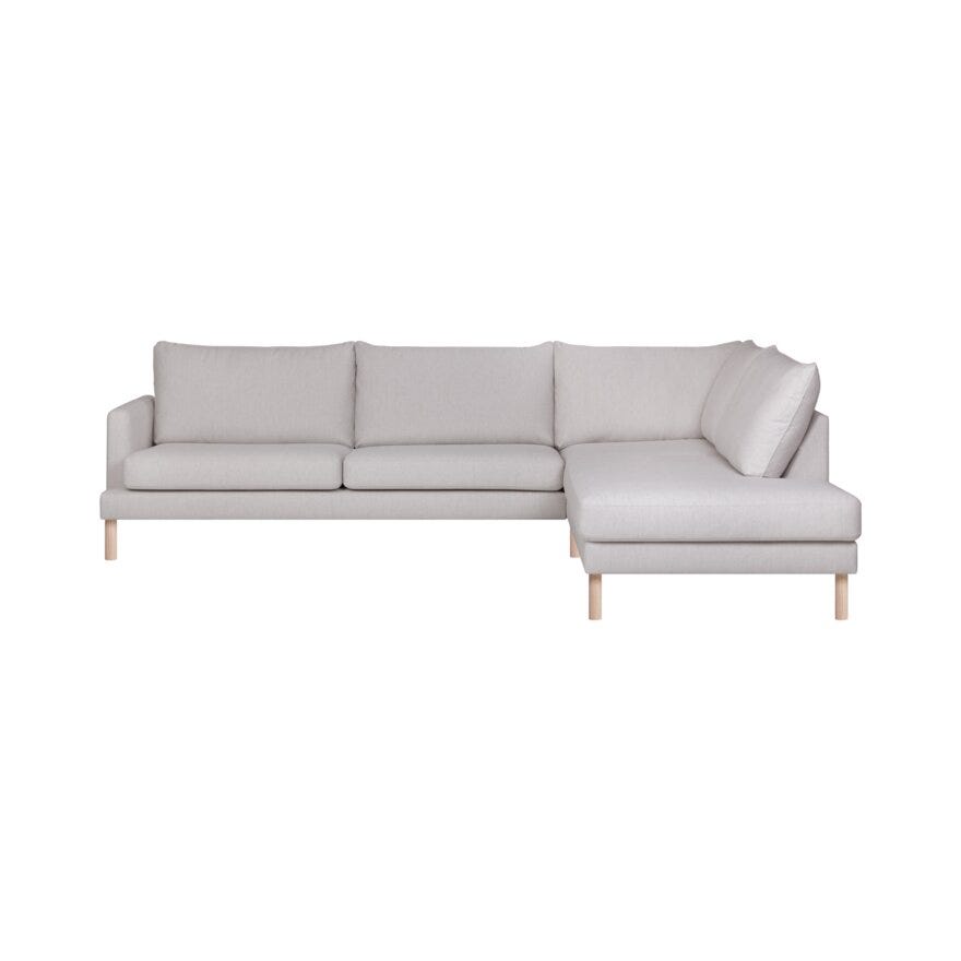 MAREN Hjørnesofa med endeavslutning i Beige/natur