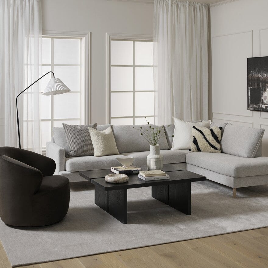 MAUD Hjørnesofa i Beige/natur