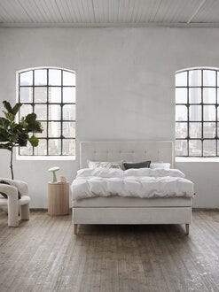 Zen MILANO Kontinentalseng 120x200 cm i Beige/natur