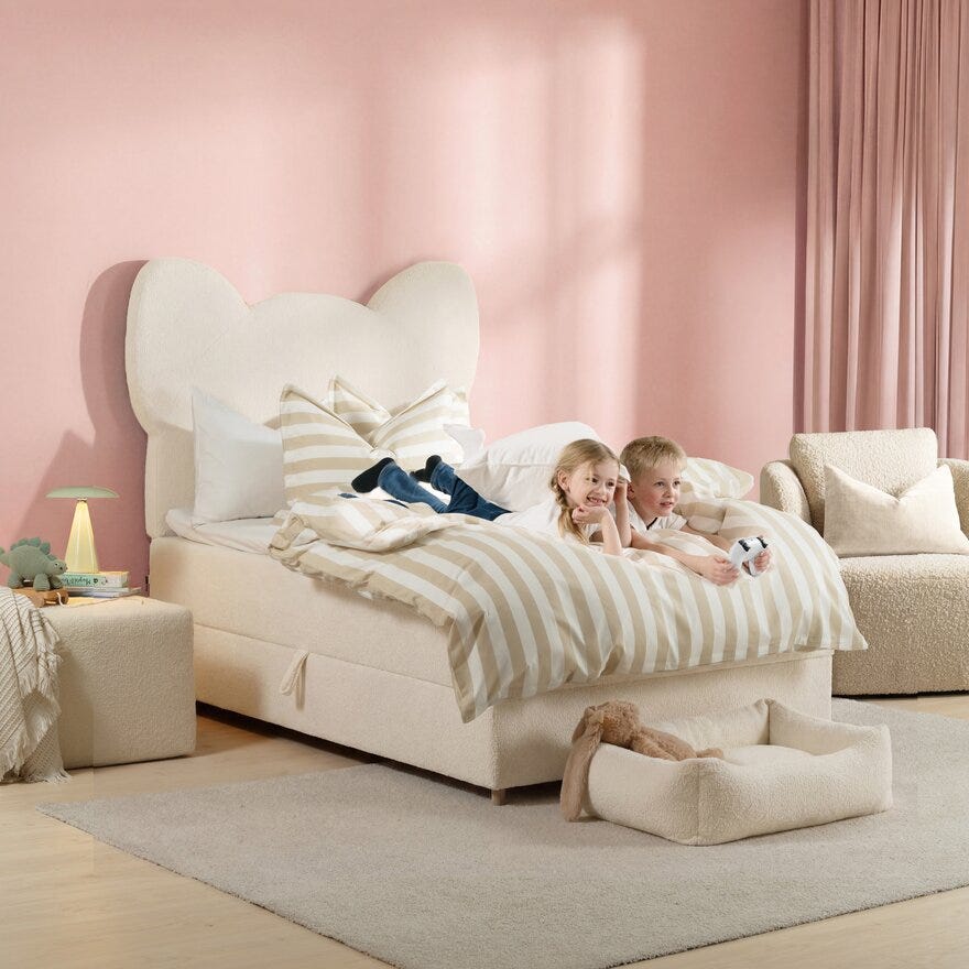 MILLA & MILO Sengegavl 90x67 cm i Beige/natur
