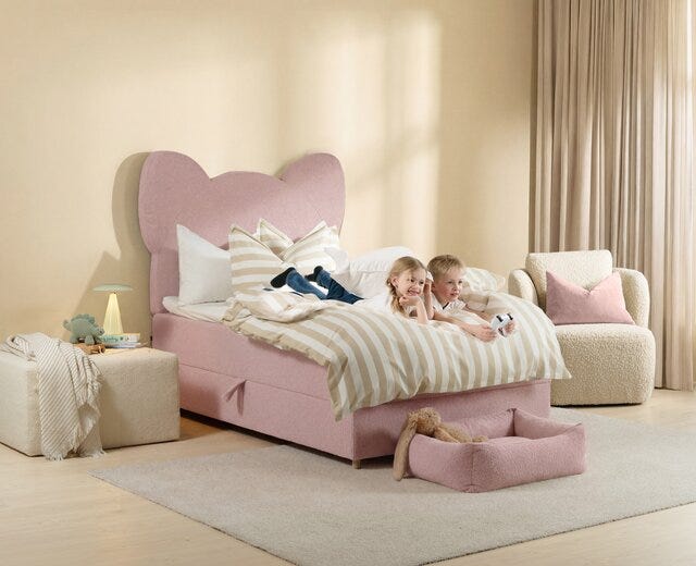 Milla & Milo MILLA & MILO Seng med oppbevaring 90x200 cm i Rosa