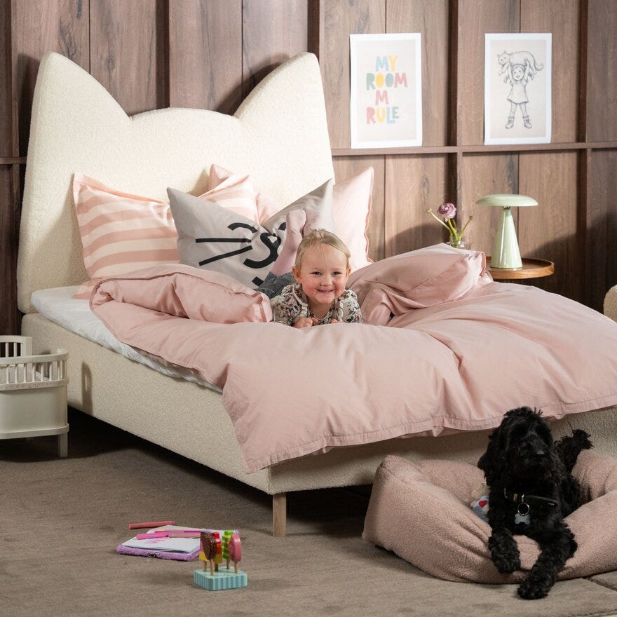 MILLA & MILO Rammeseng 90x200 cm i Beige/natur