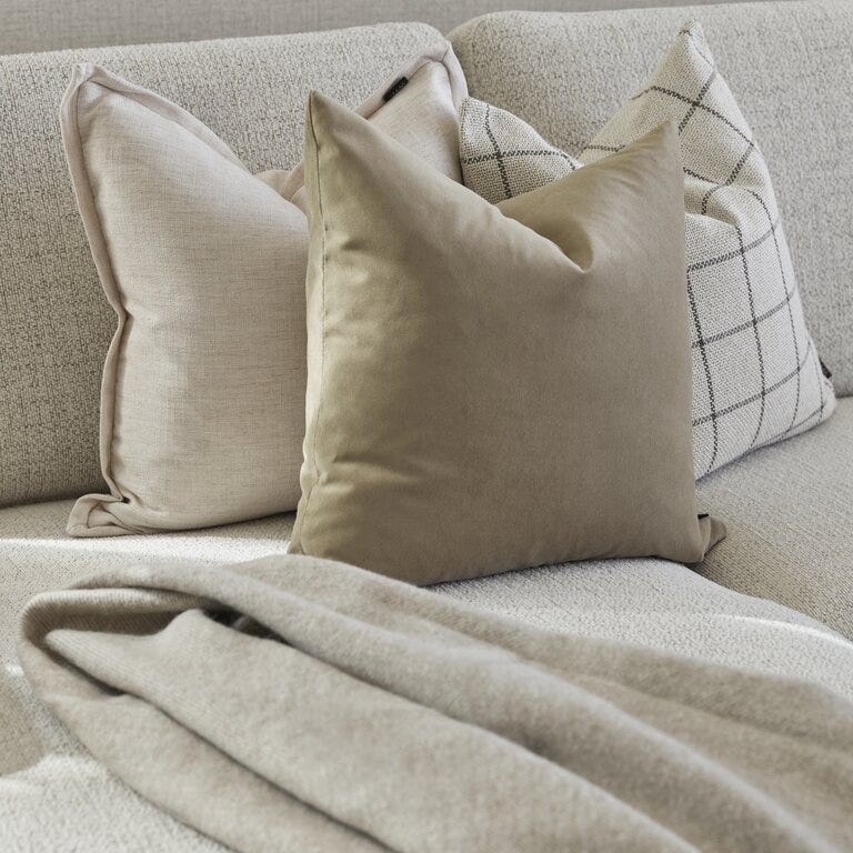 MORGAN Hjørnesofa i Beige/natur