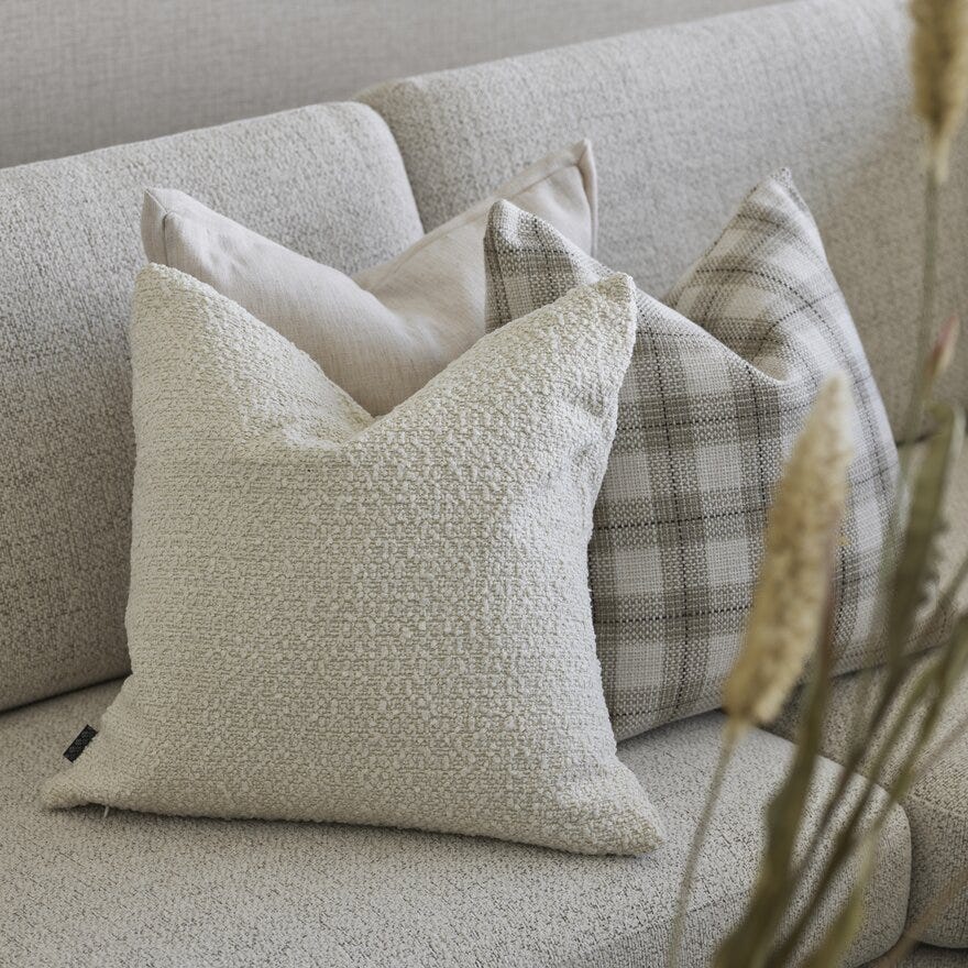 Jakobsdals RUTH Pynteputetrekk 50x50 cm i Beige/natur
