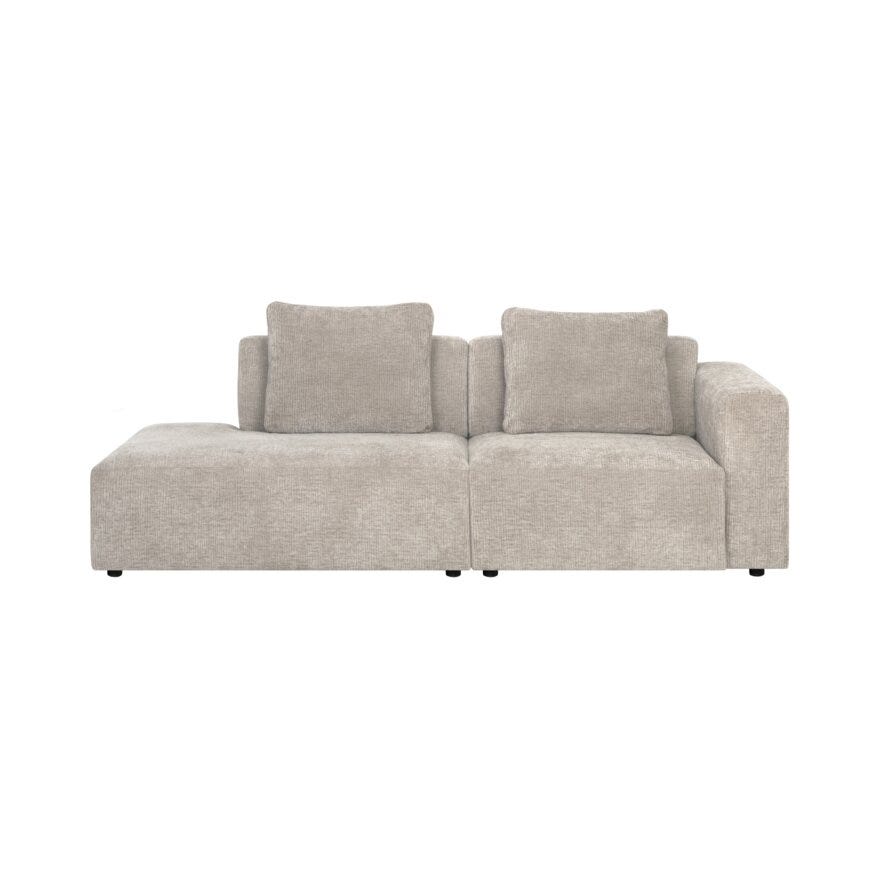 OTELLO LUX 3 seter med endeavslutning i Beige/natur