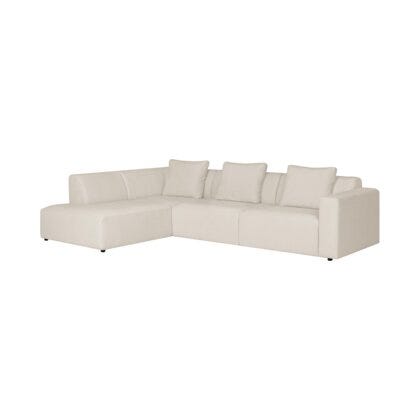 OTELLO LUX Hjørnesofa med endeavslutning i Beige/natur