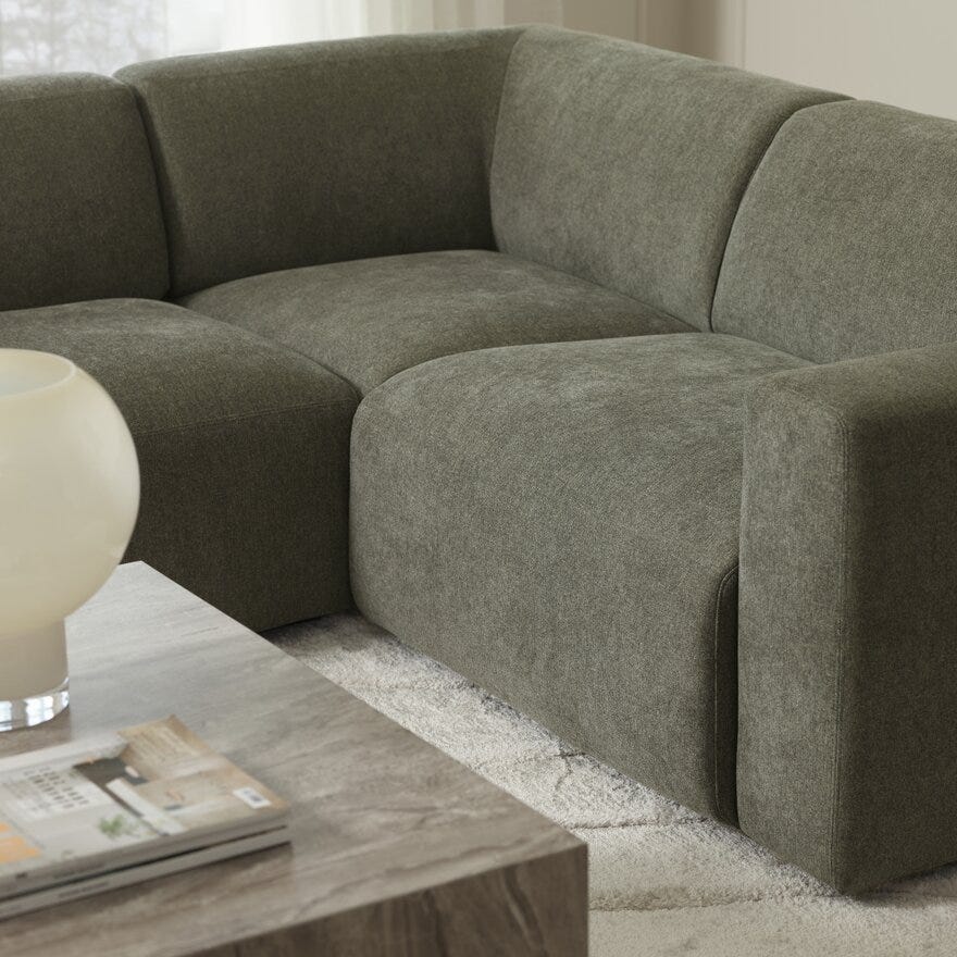 OTELLO Hjørnesofa i Oransje