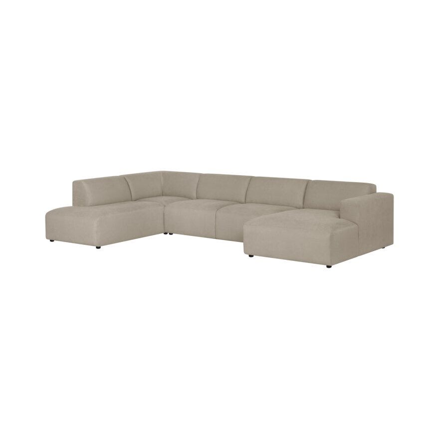 OTELLO Hjørnesofa i Beige/natur