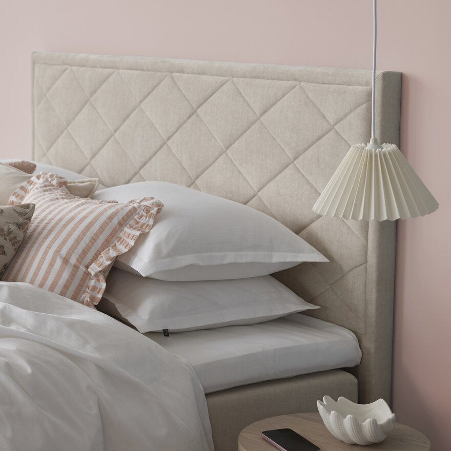 Zen ROMA Sengegavl 120x121 cm i Beige/natur