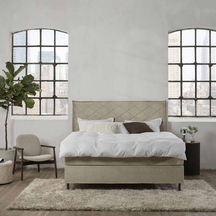 Zen ROMA Kontinentalseng 150x200 cm i Beige/natur