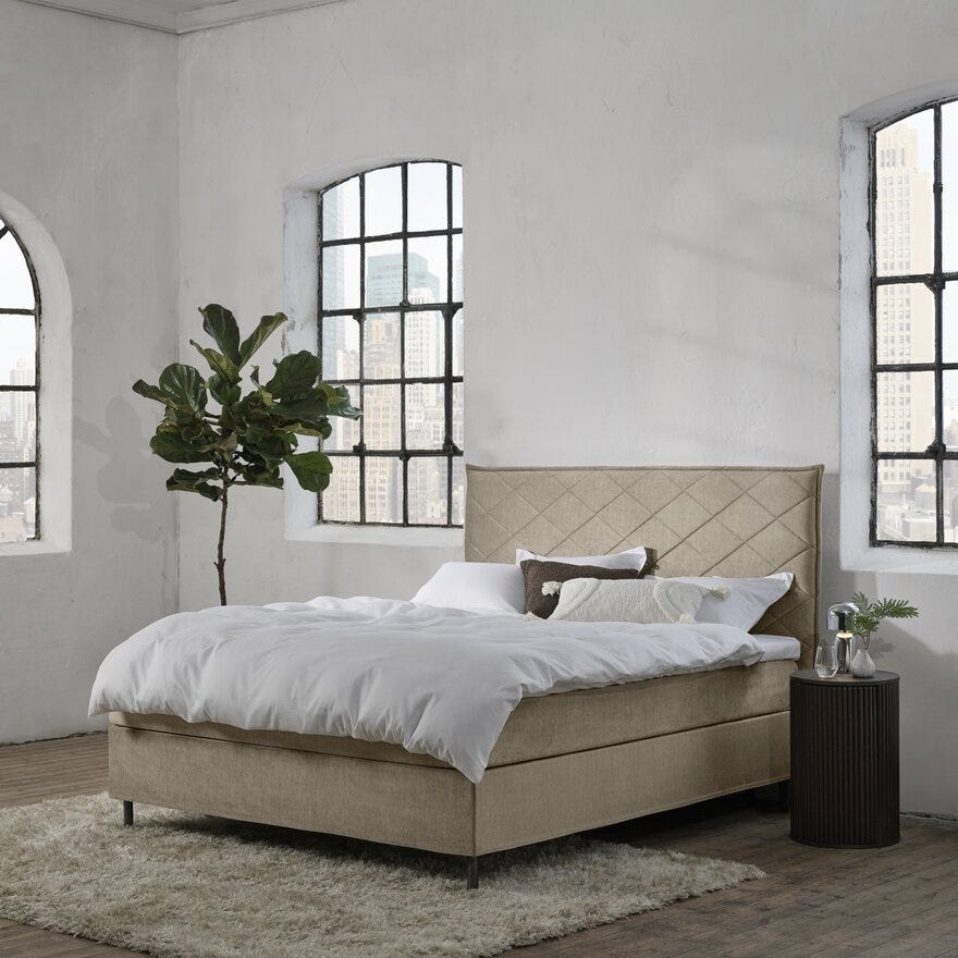 Zen ROMA Kontinentalseng 150x200 cm i Beige/natur
