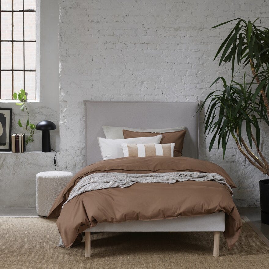 Zen STOCKHOLM Rammeseng 75x200 cm i Beige/natur
