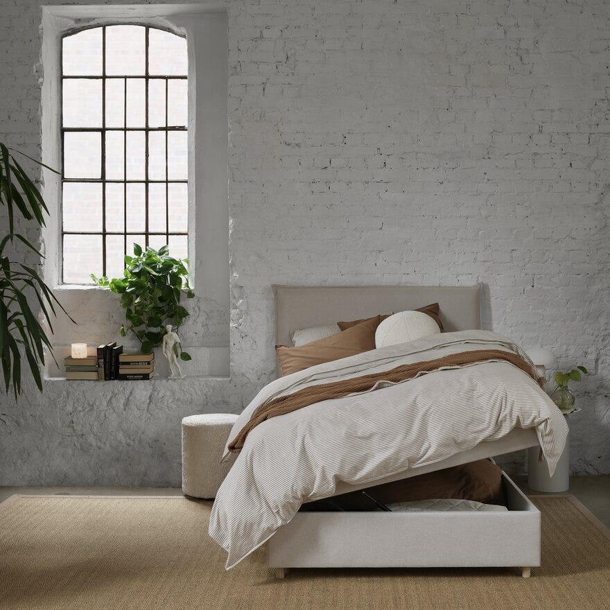 Zen STOCKHOLM Magasinseng 120x200 cm i Beige/natur