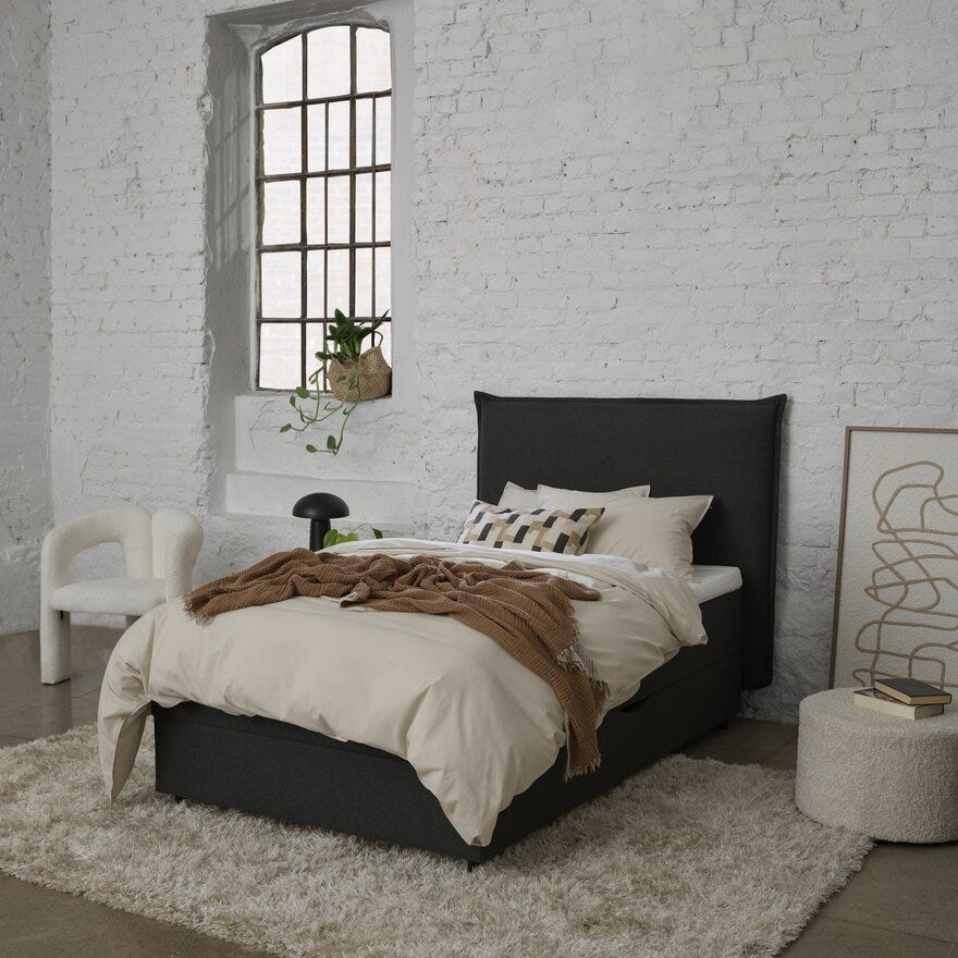 Zen STOCKHOLM Magasinseng 90x200 cm i Svart