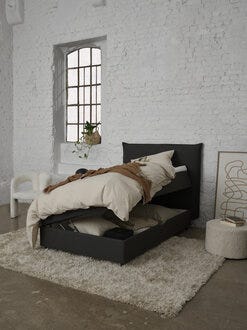 Zen STOCKHOLM Magasinseng 90x200 cm i Svart