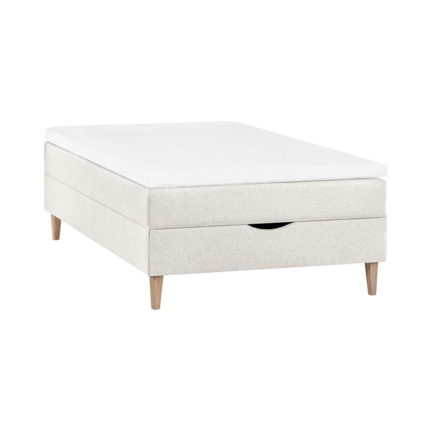 Zen STOCKHOLM Seng med oppbevaring 90x200 cm i Beige/natur