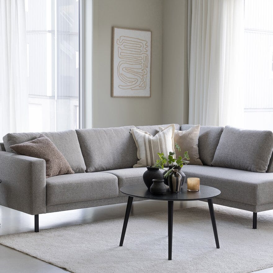 TELLUS Hjørnesofa i Brun