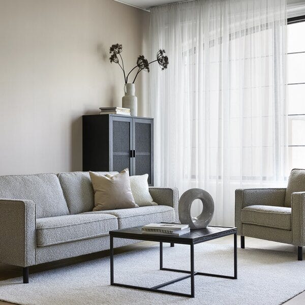 Samme sofa - tre ulike stiler