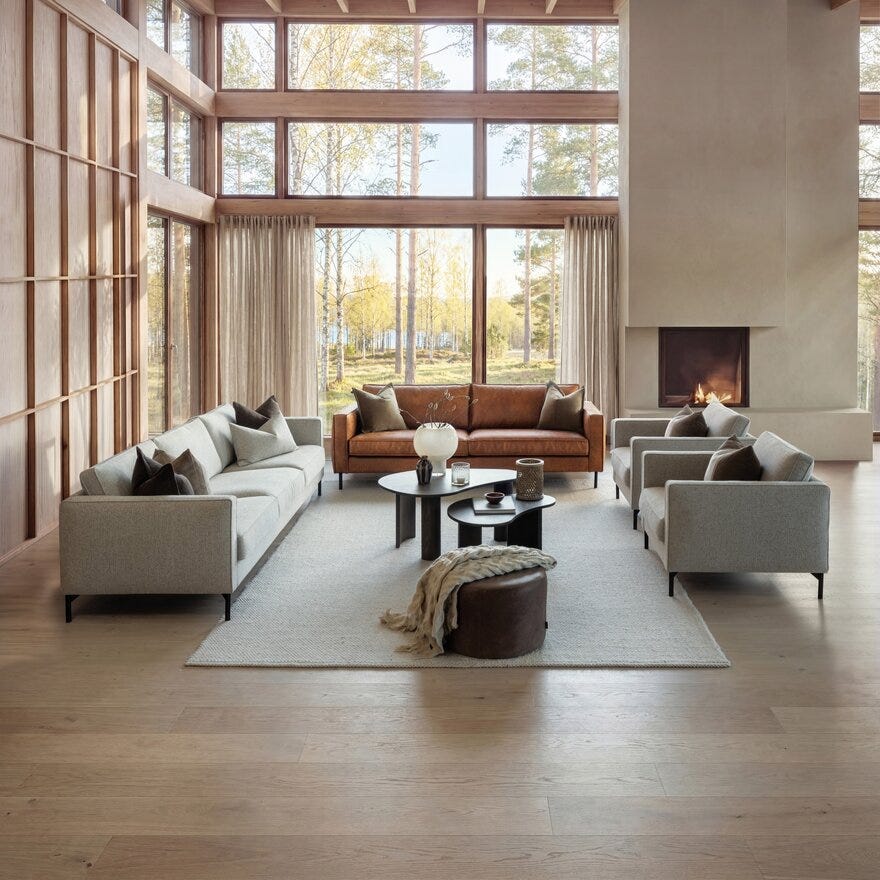 WESTON 4 seter i Beige/natur