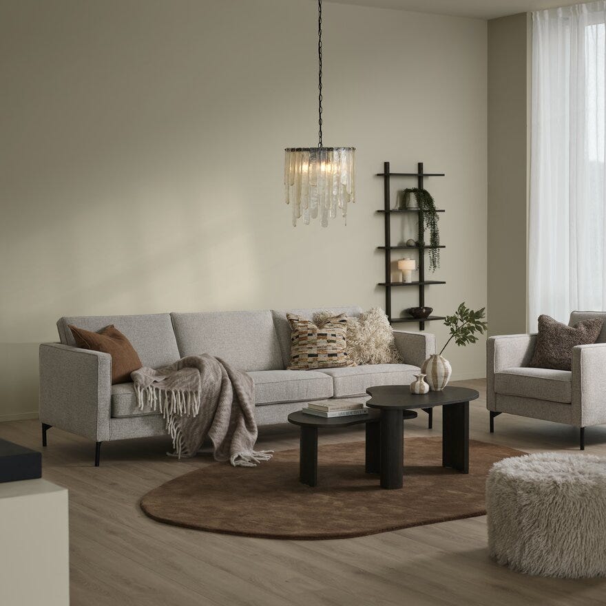 Sindig GELLI Lysekrone Ø40 cm i Beige/natur