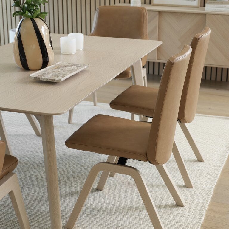 Stressless BORDEAUX Spisebord 100x175 cm i Beige/natur
