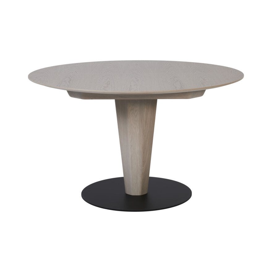 Stressless BORDEAUX Rundt spisebord Ø125 cm i Beige/natur