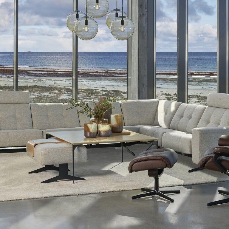 Stressless ELLA Hjørnesofa i Beige/natur