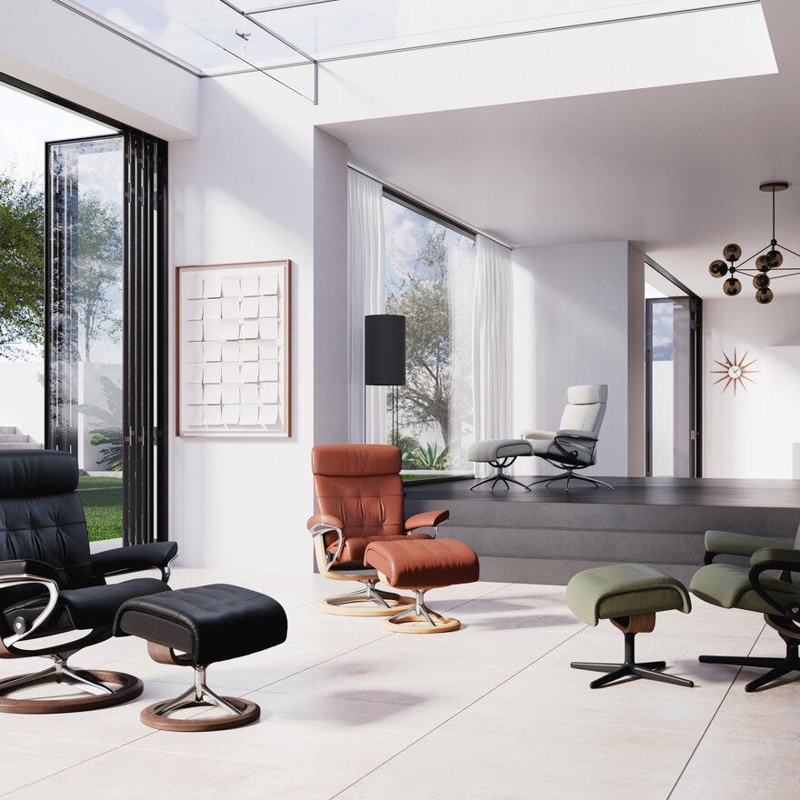 Stressless ERIK Hvilestol i Beige/natur