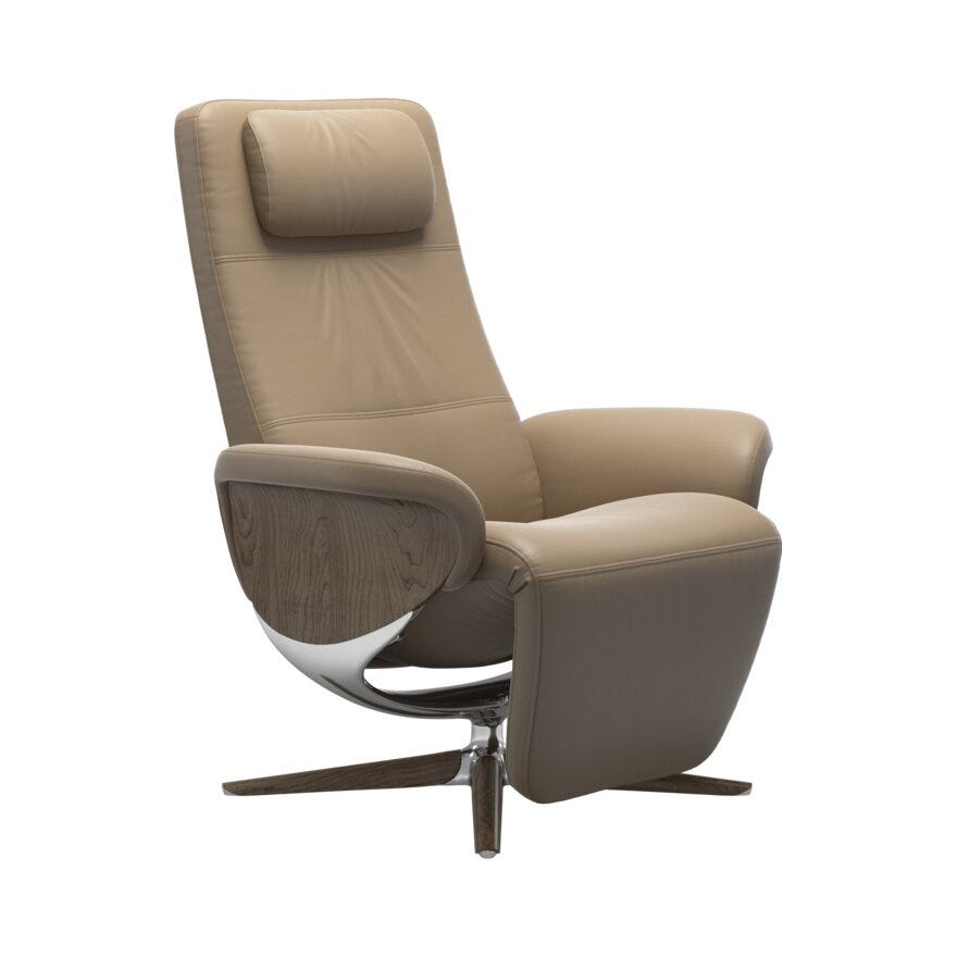 Stressless HELSINKI Hvilestol med fothviler i Beige/natur