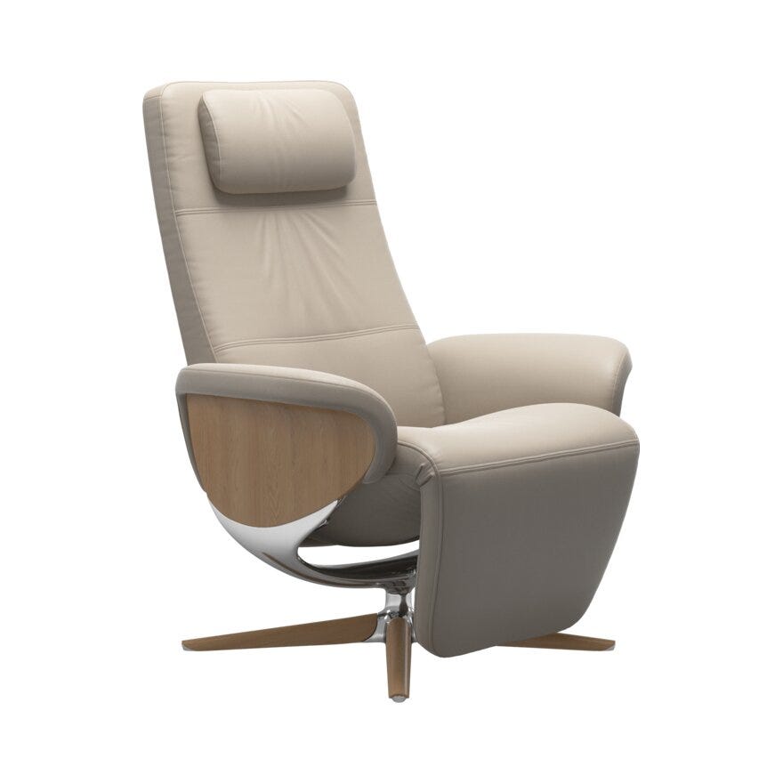 Stressless HELSINKI Hvilestol med fothviler i Beige/natur