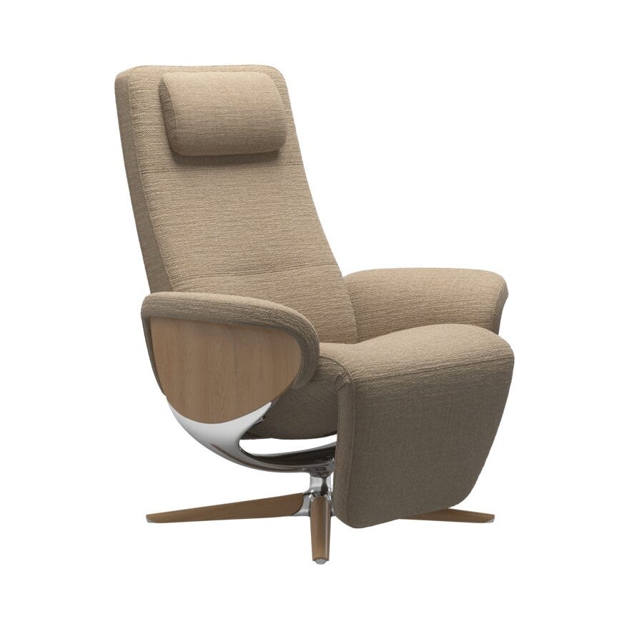 Stressless HELSINKI Hvilestol med fothviler i Beige/natur