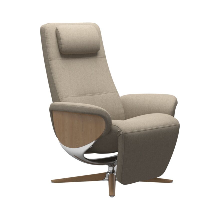 Stressless HELSINKI Hvilestol med fothviler i Beige/natur