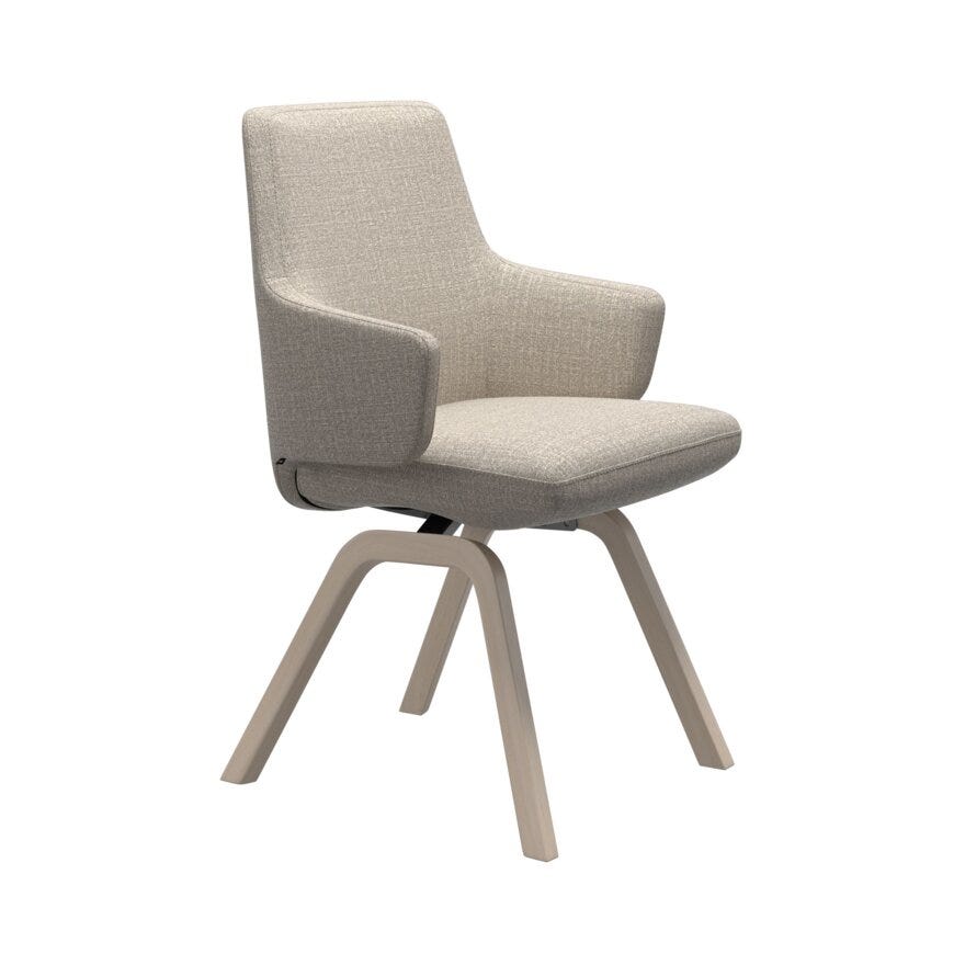 Stressless VANILLA (L) Spisestol med armlene i Hvit