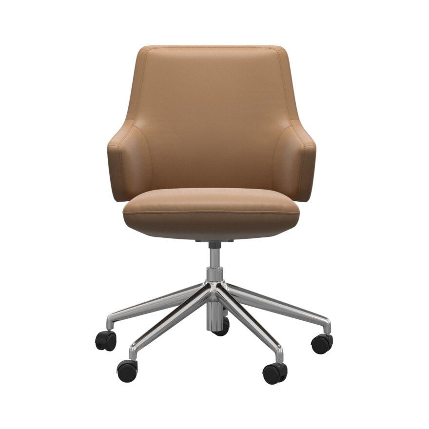 Stressless VANILLA (L) Kontorstol med armlene Lav i Brun