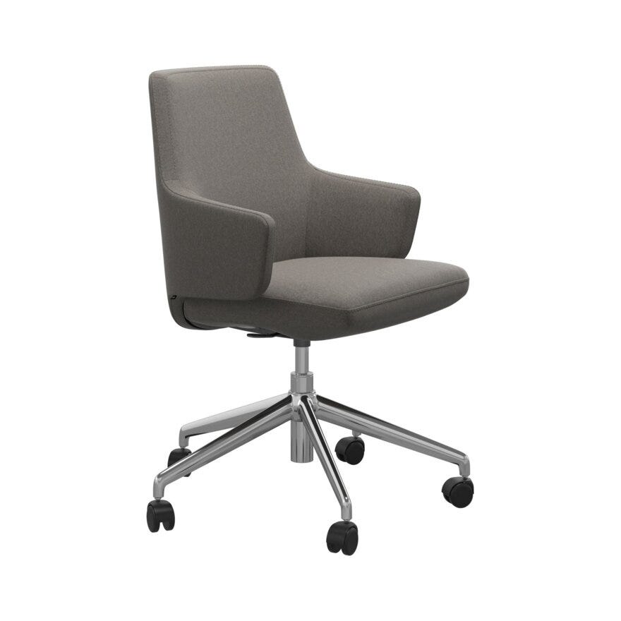 Stressless VANILLA (L) Kontorstol med armlene i Brun