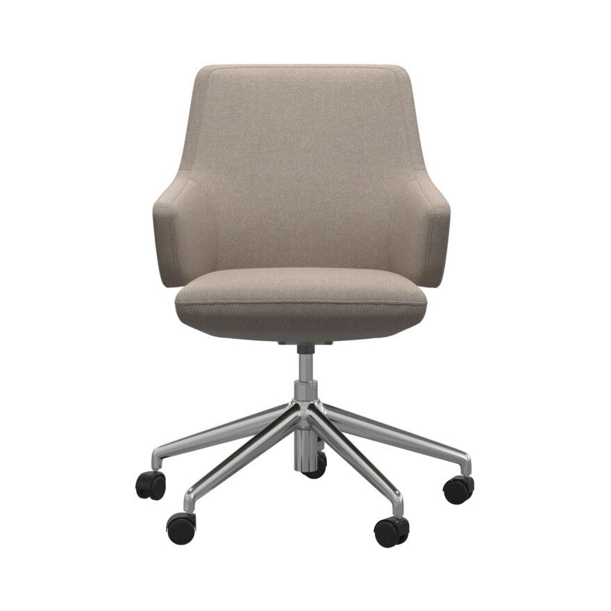 Stressless VANILLA (L) Kontorstol med armlene i Beige/natur