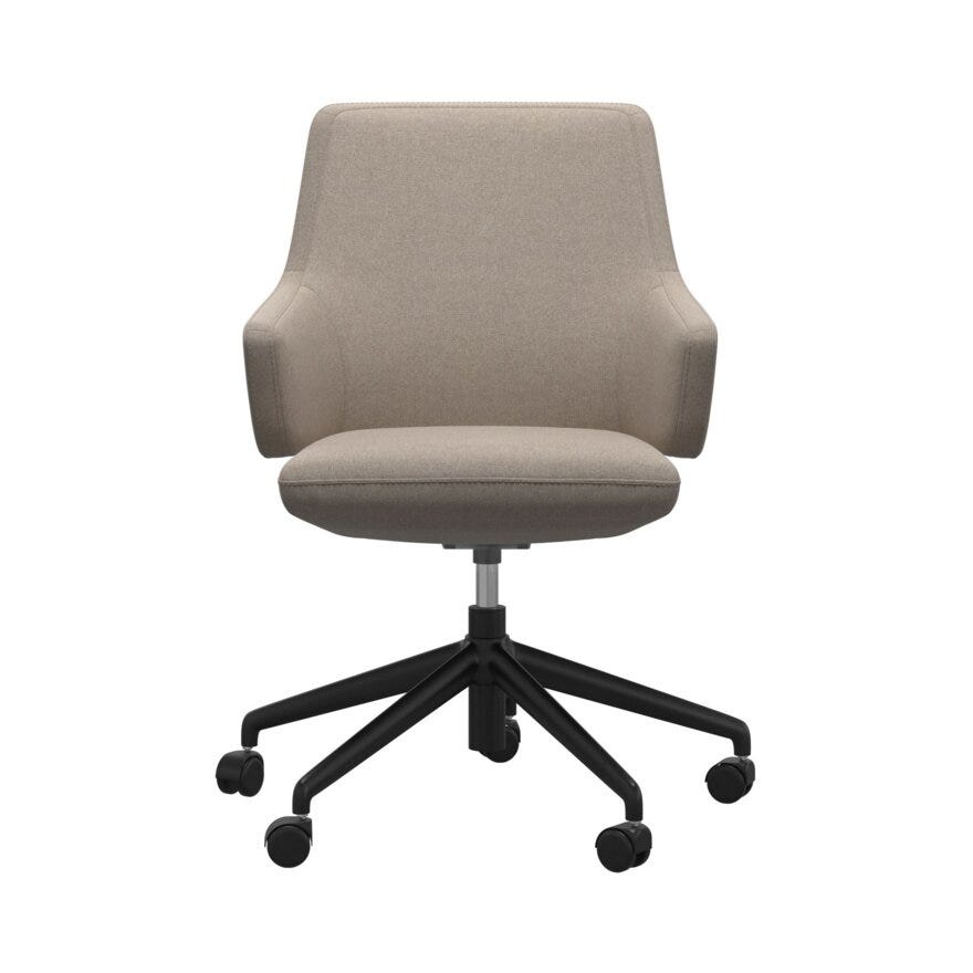 Stressless VANILLA (L) Kontorstol med armlene i Beige/natur