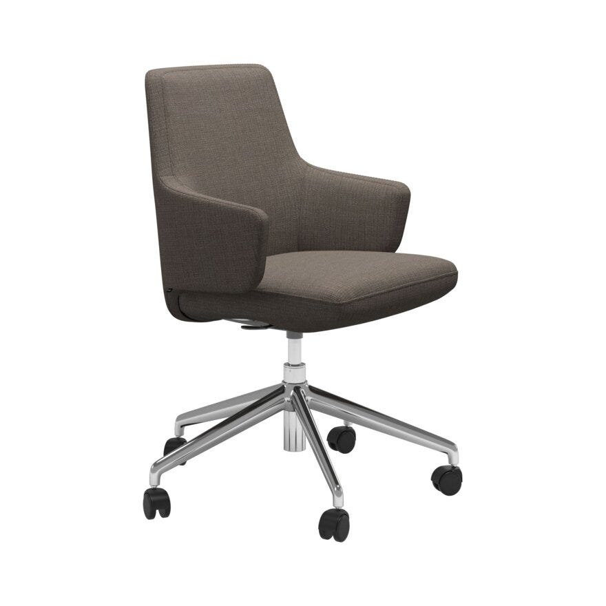 Stressless VANILLA (L) Kontorstol med armlene i Brun