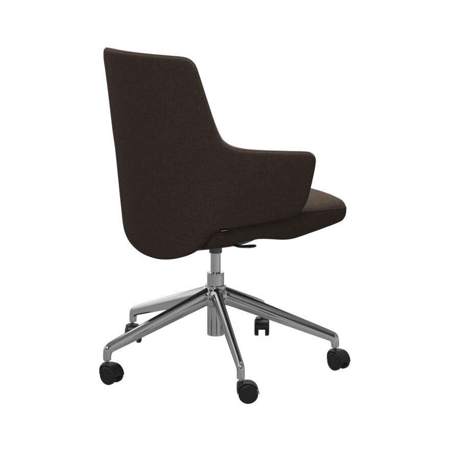 Stressless VANILLA (L) Kontorstol med armlene i Brun
